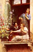 unknow artist Gossip oil painting reproduction